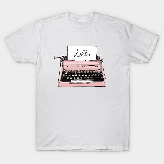 Writer Gift. Antique typewriter, Freedom of Speech. Perfect present for mom mother dad father friend him or her T-Shirt by SerenityByAlex